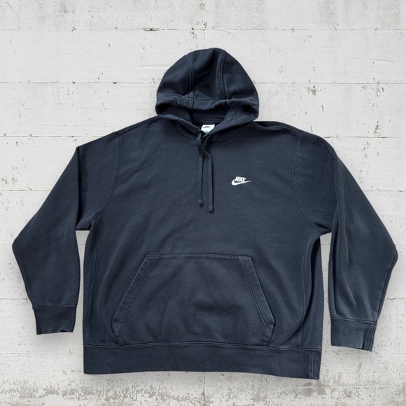 Nike Other - Nike Sportswear Club Fleece Pullover Hoodie Black/White Men's XL BV2654-010